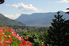 La vista panoramica dal balcone